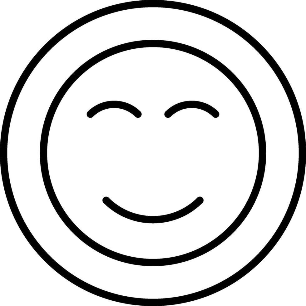 Smile Line Icon vector
