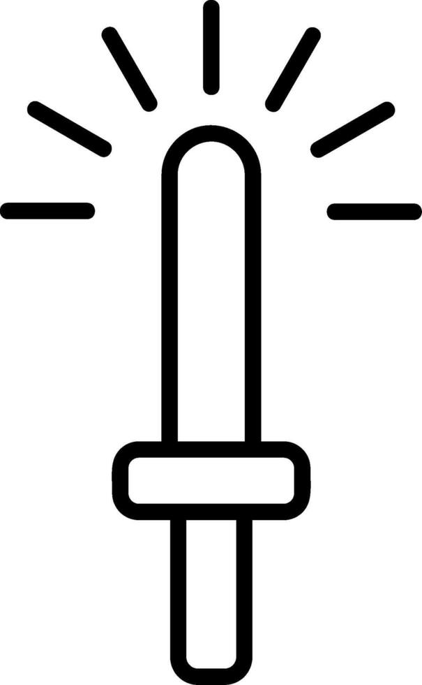 Light Stick Line Icon vector