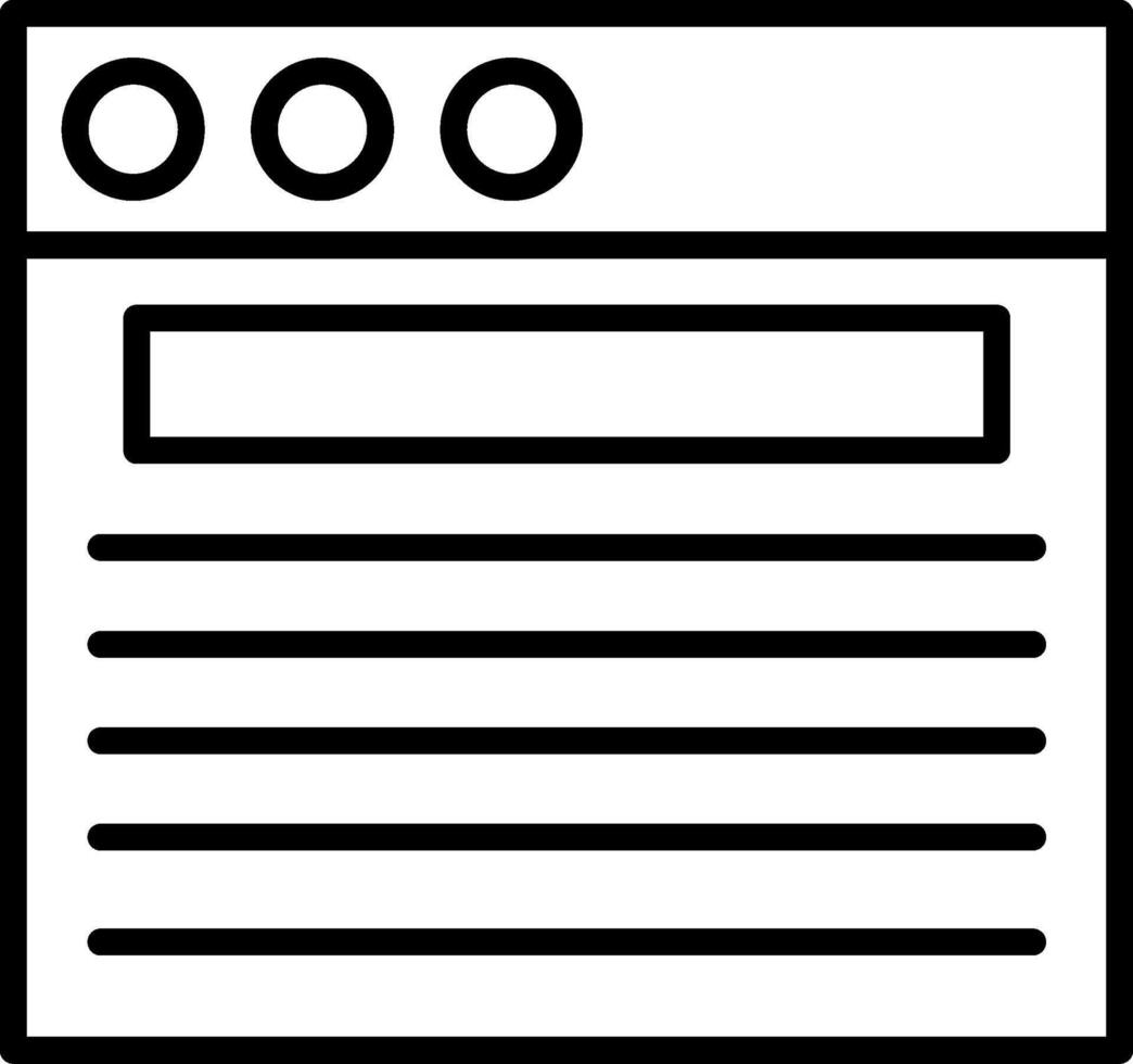 Web Line Icon vector