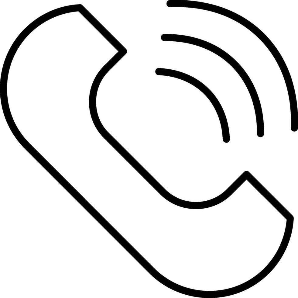 Phone Line Icon vector