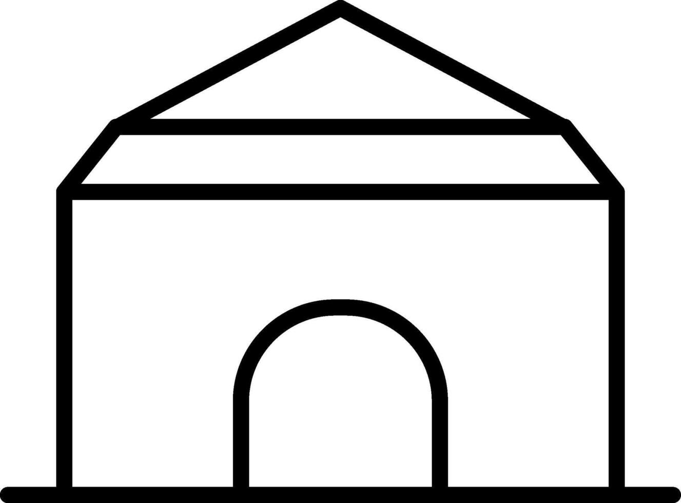 Canopy Line Icon vector