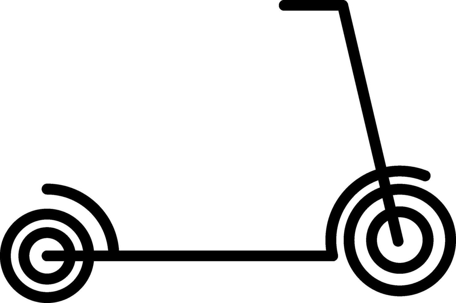 Kick Scooter Line Icon vector