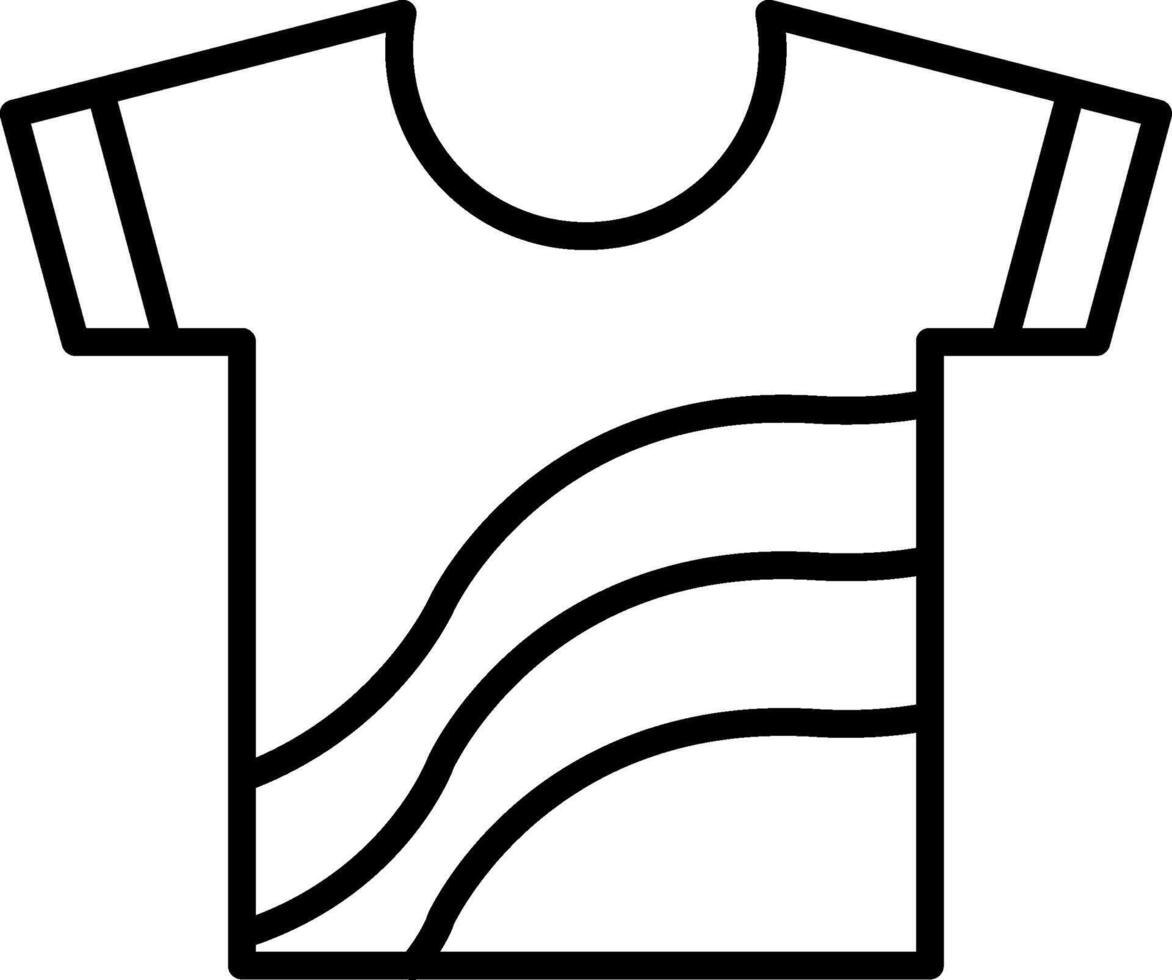 Shirt Line Icon vector