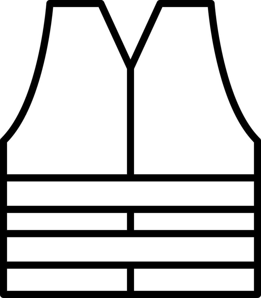 Sleeveless Line Icon vector