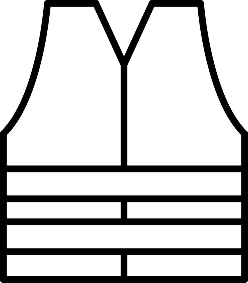 Sleeveless Line Icon vector