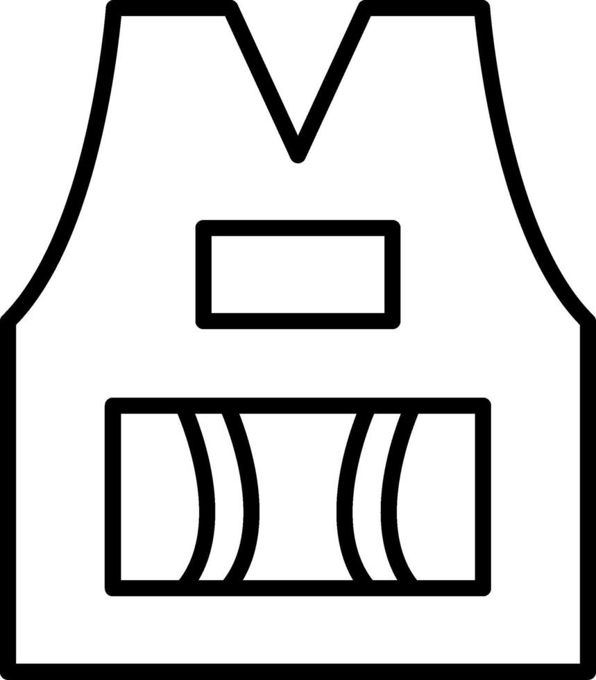 Sleeveless Line Icon vector