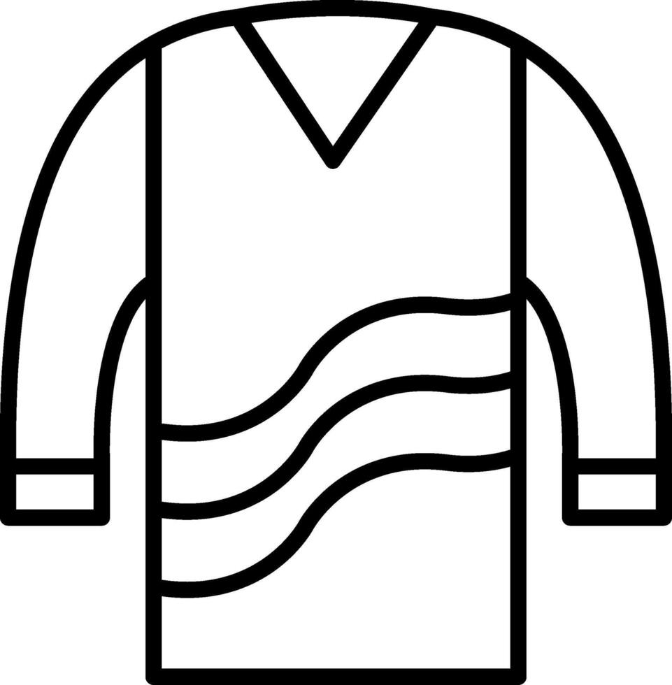Sweater Line Icon vector
