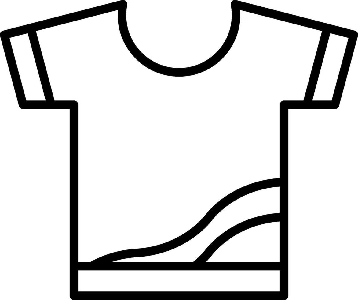 Shirt Line Icon vector