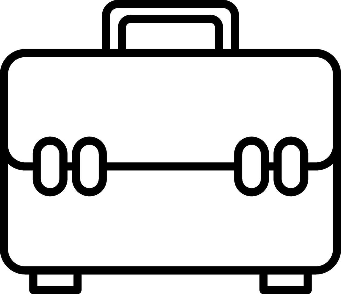 Briefcase Line Icon vector