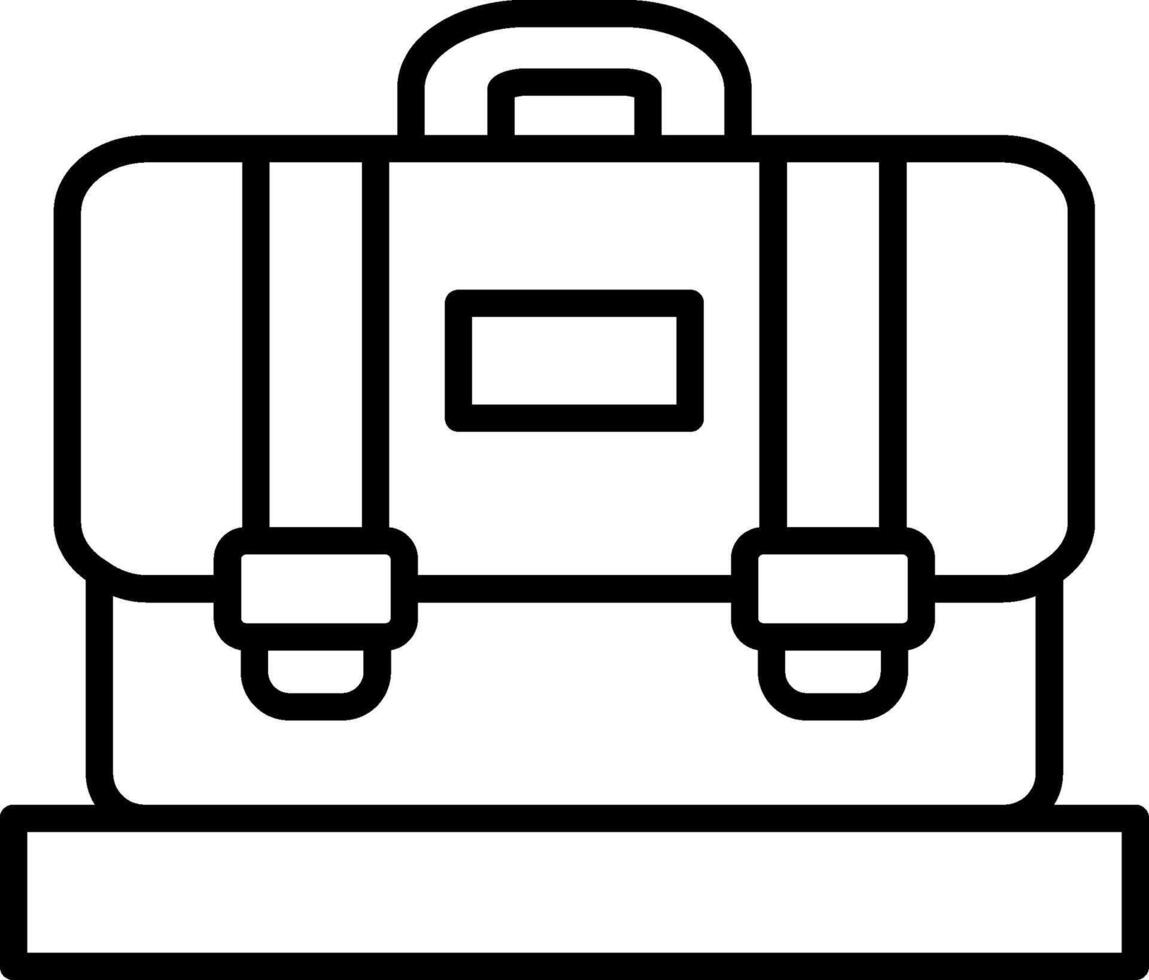 Suitcase Line Icon vector