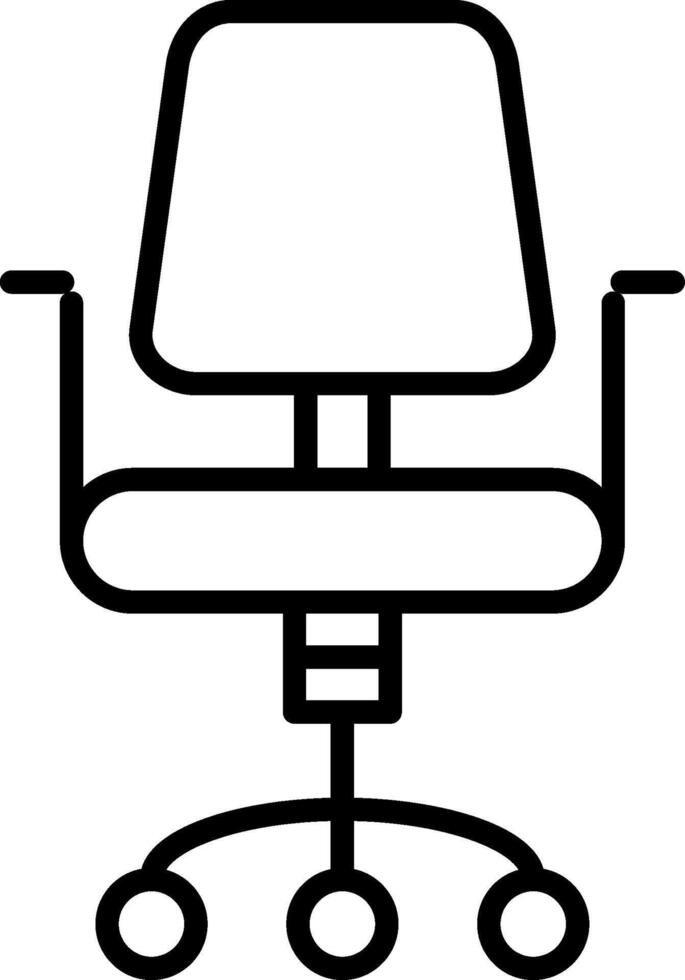 Chair Line Icon vector