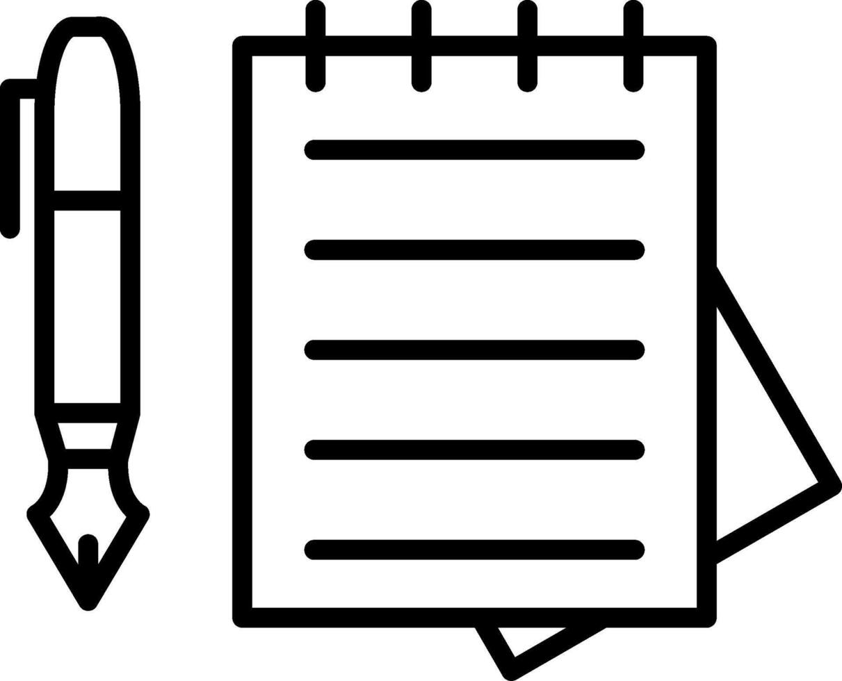Documents Line Icon vector