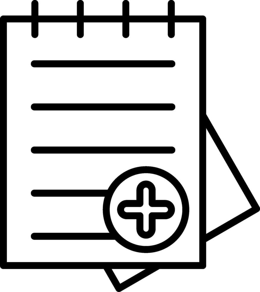 Document Line Icon vector