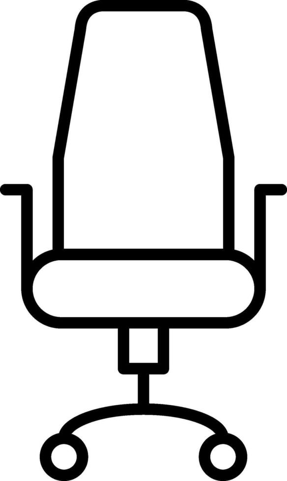 Chair Line Icon vector