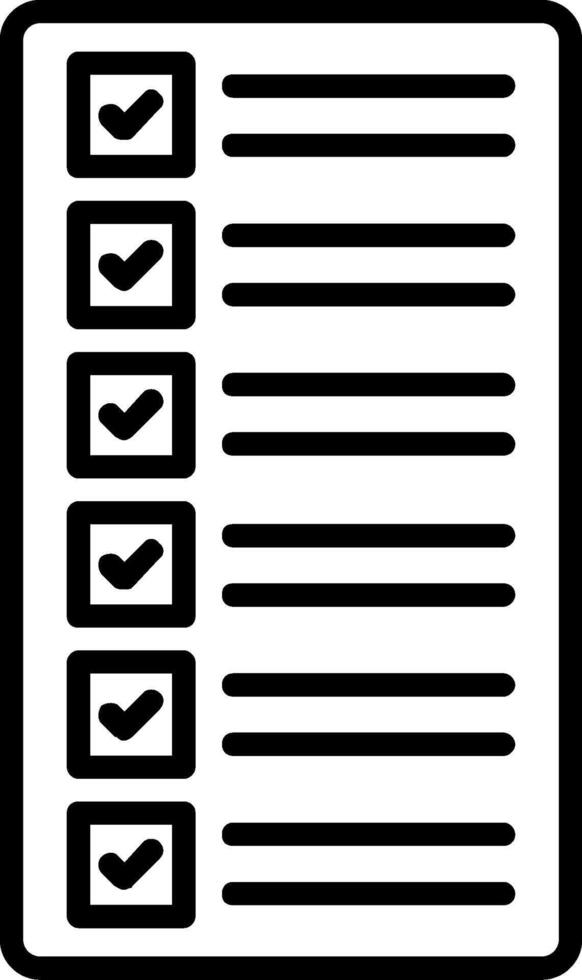 List Line Icon vector