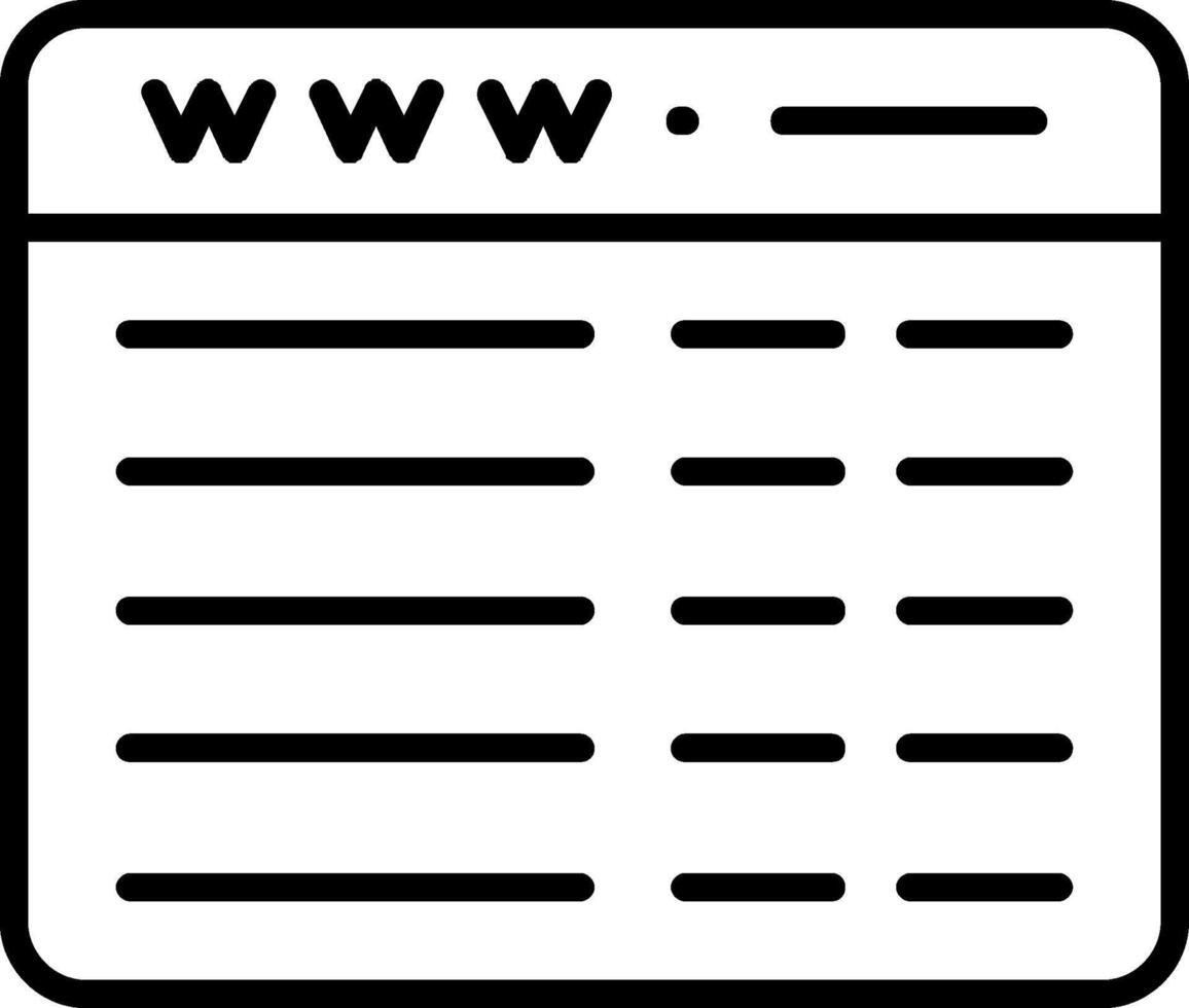 Web Programming Line Icon vector