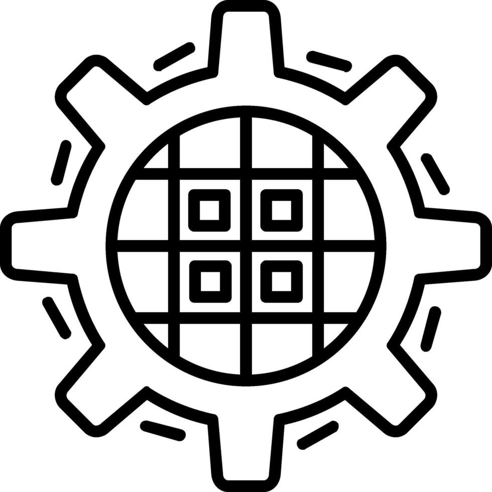 Kanban Line Icon vector