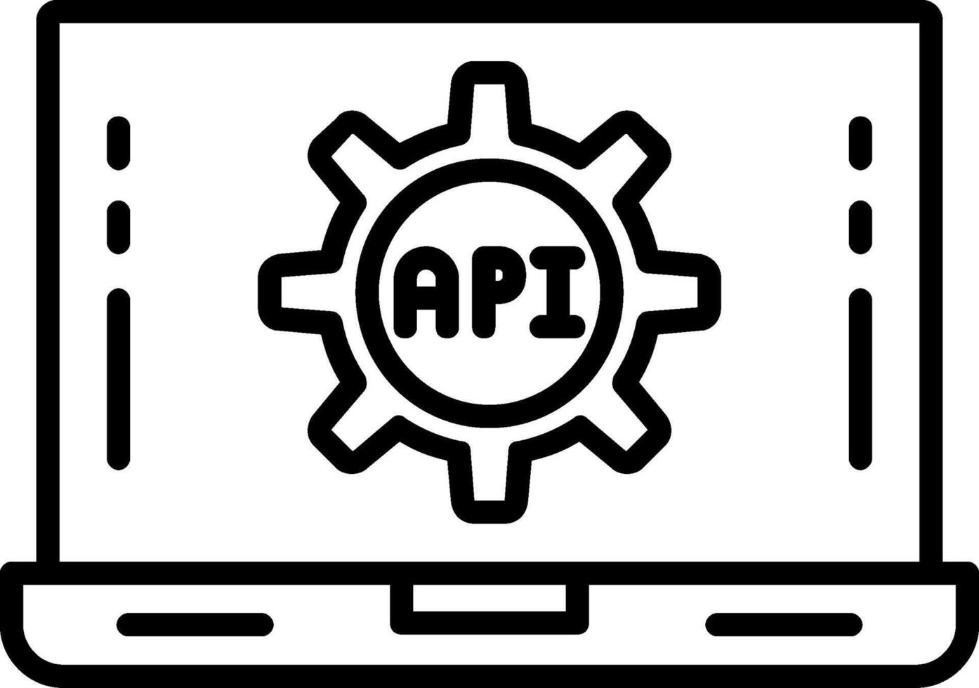 Software Application Line Icon vector