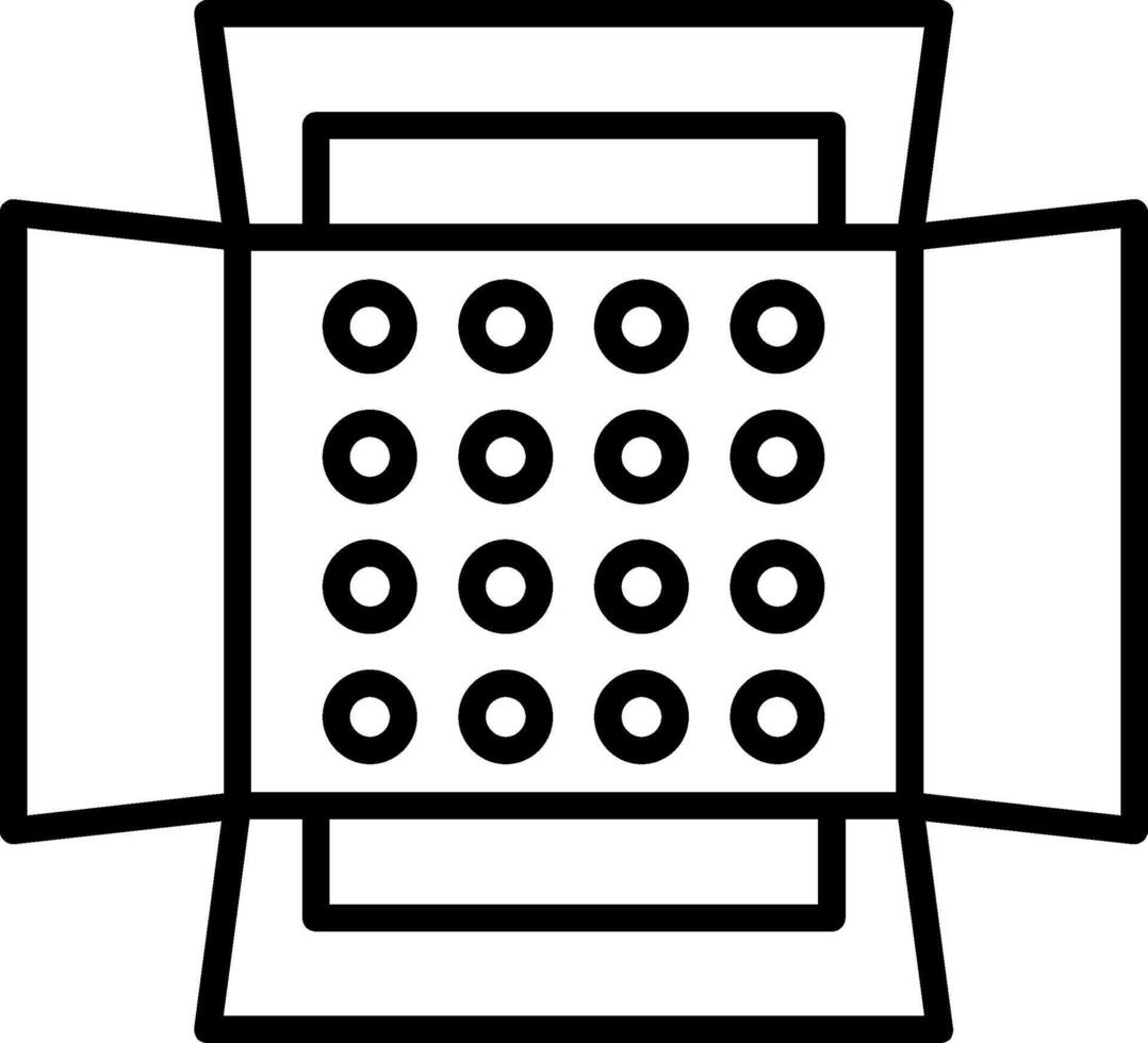 Soft Box Line Icon vector