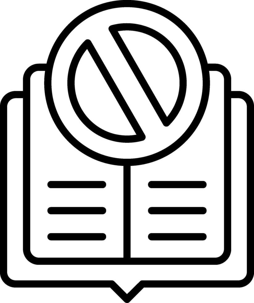 Rejected Line Icon vector