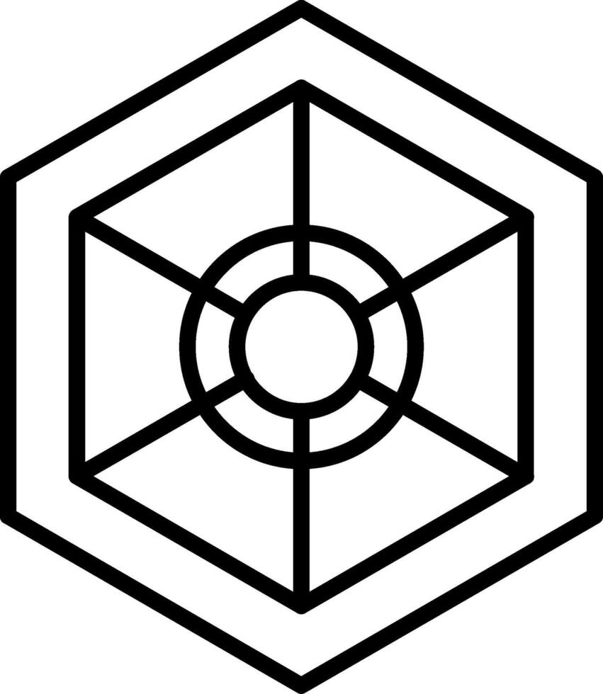 Space Station Line Icon vector