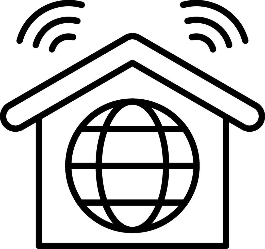 Internet Connection Line Icon vector