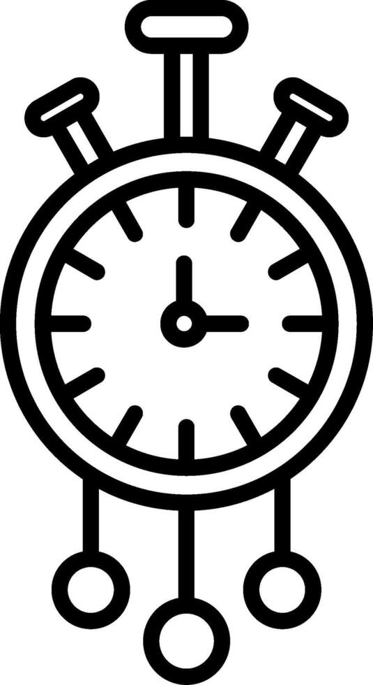 Clock Line Icon vector