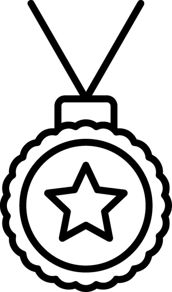 Medal Line Icon vector