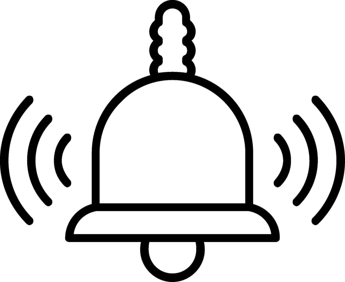 Bell Line Icon vector