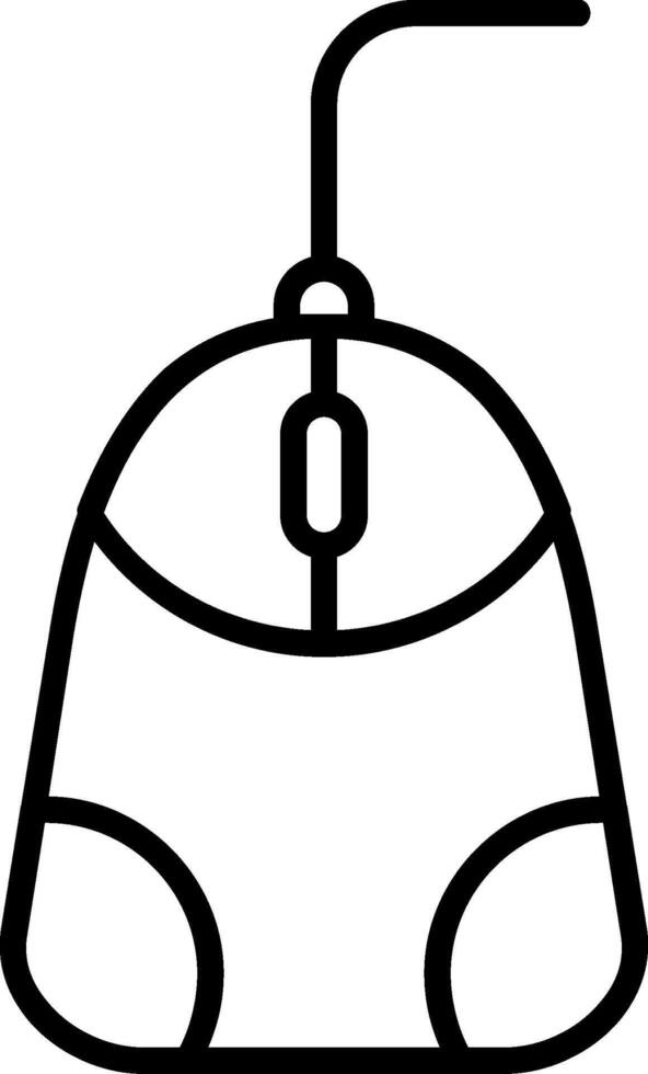 Mouse Line Icon vector