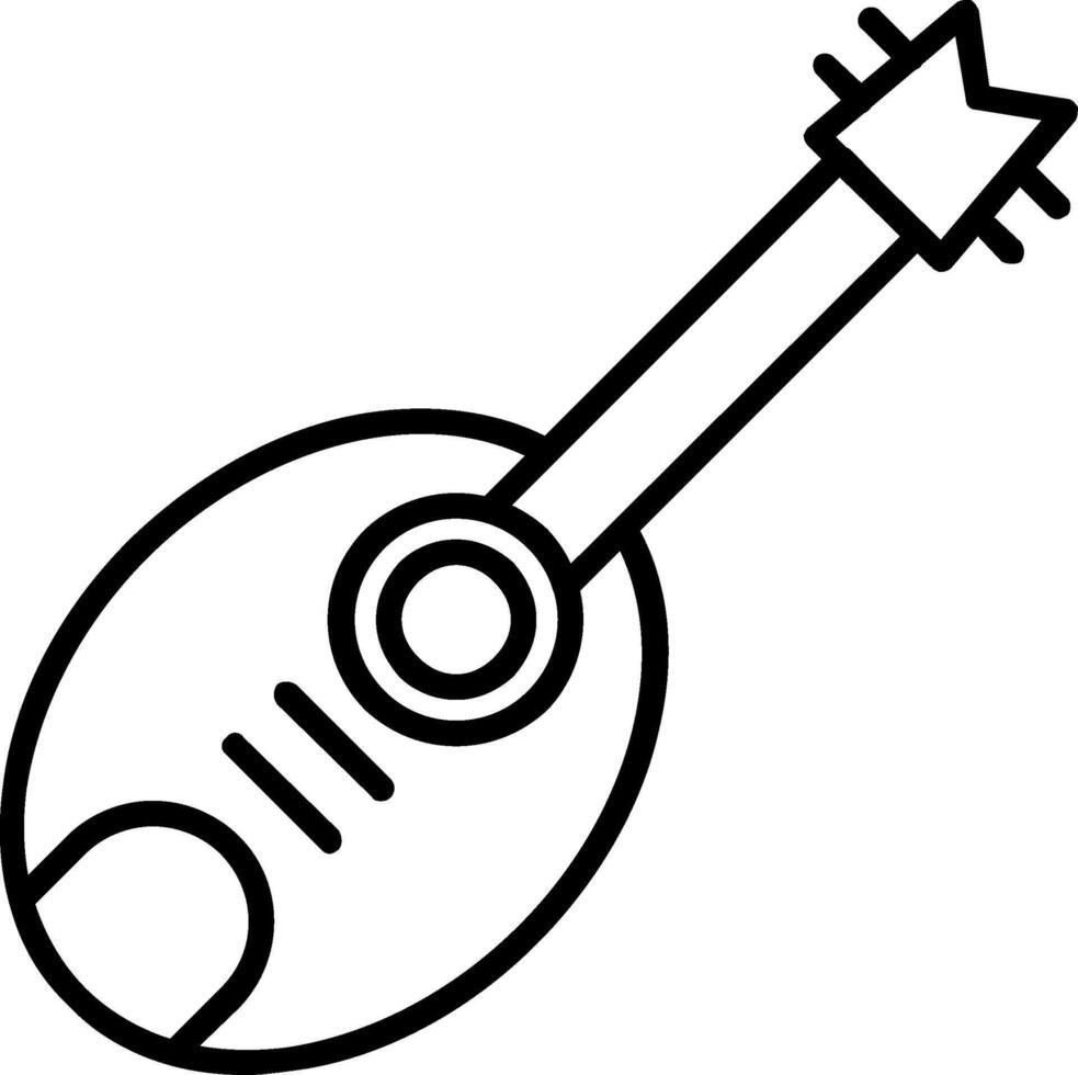 Guitar Line Icon vector