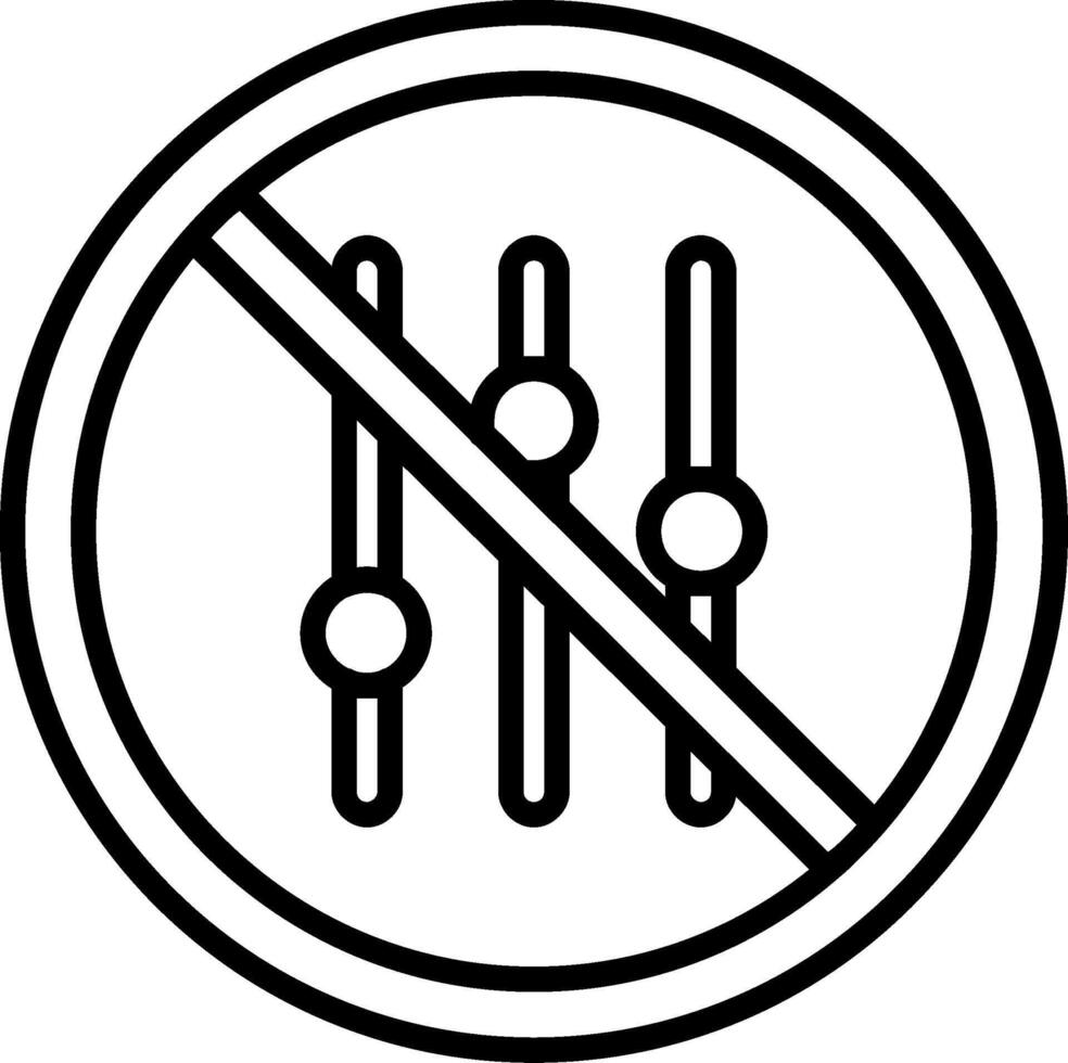 Mute Line Icon vector