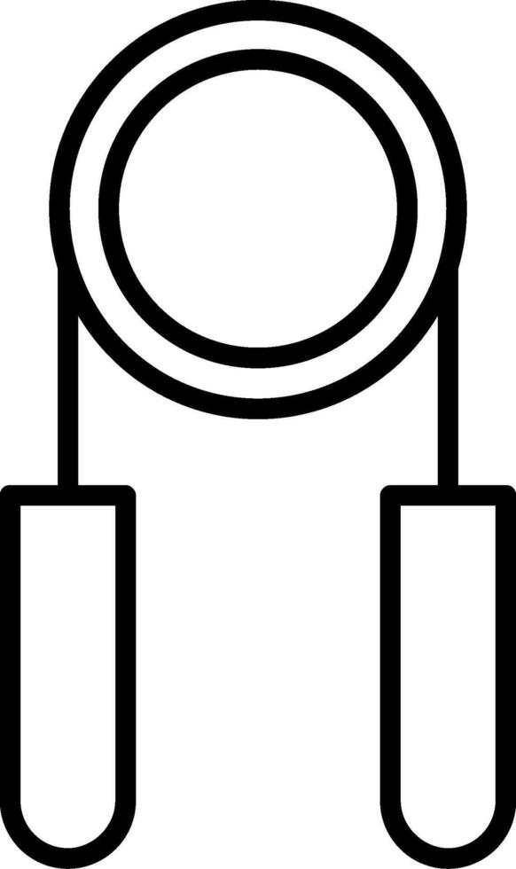 Hand Grip Line Icon vector