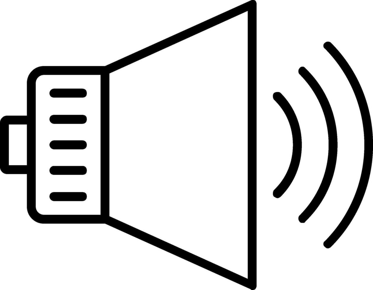 Audio Line Icon vector