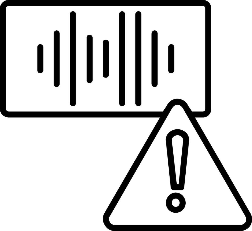 Error Line Icon vector
