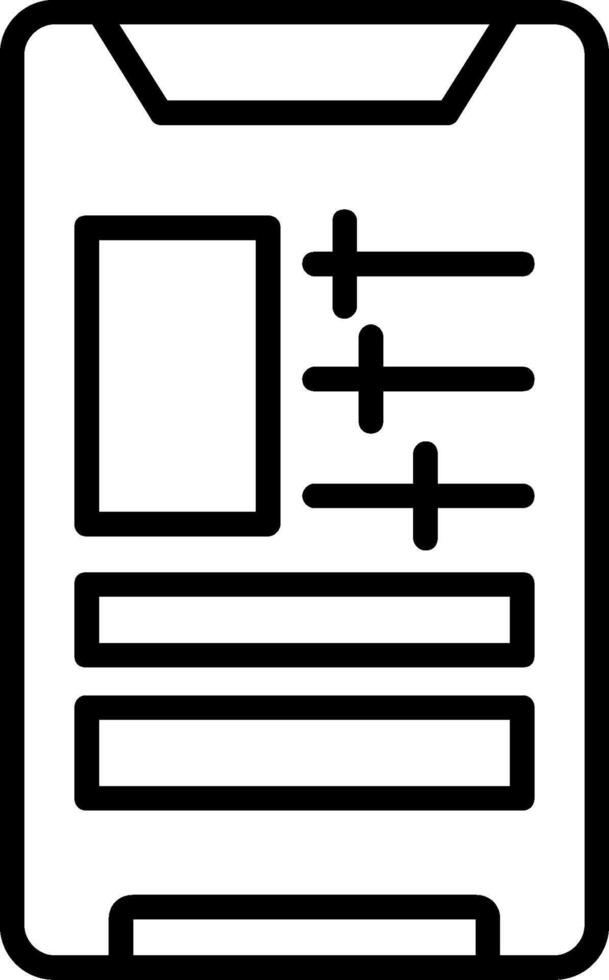 Smartphone Line Icon vector