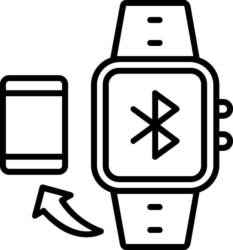 Synchronize Line Icon vector