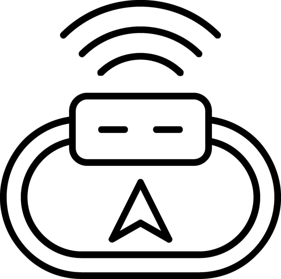 Gps Line Icon vector