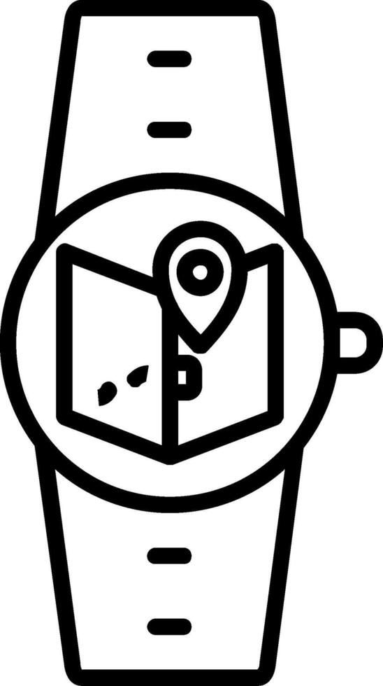 Maps Line Icon vector