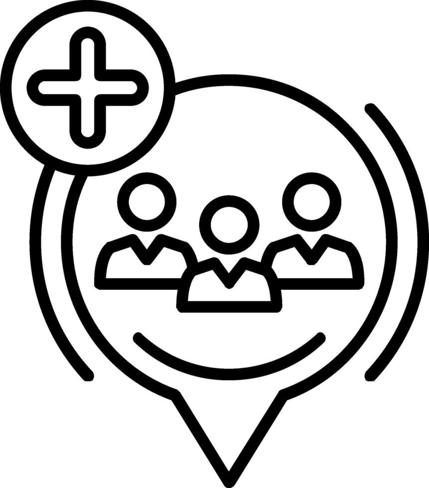 Follower Line Icon vector