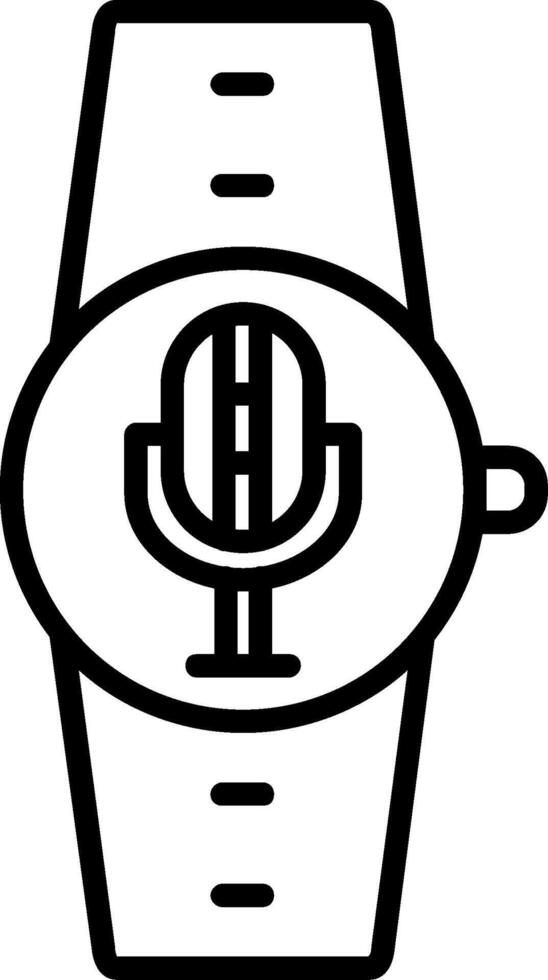 Microphone Line Icon vector