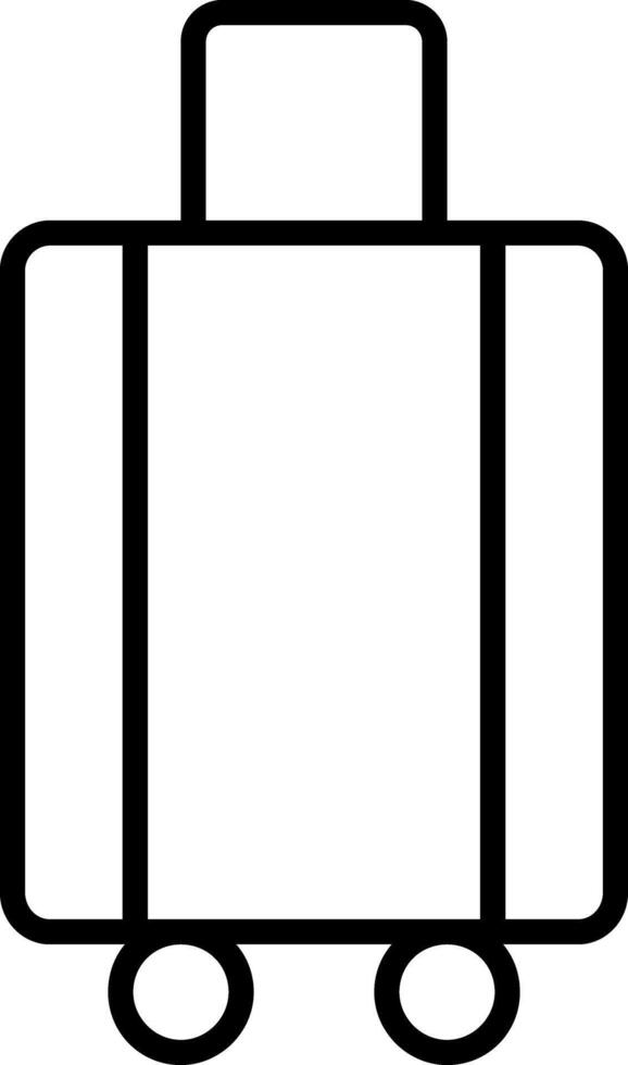 Luggage Line Icon vector