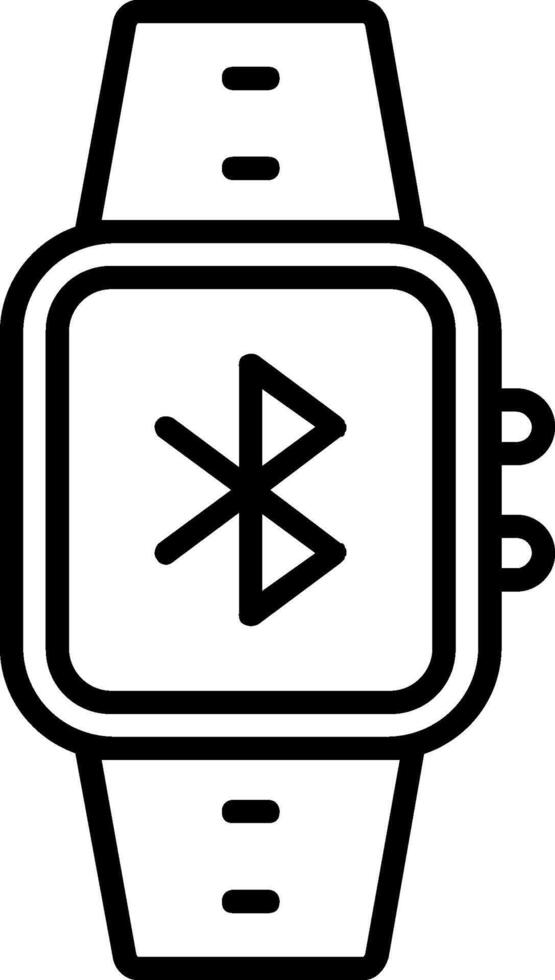 Bluetooth Line Icon vector