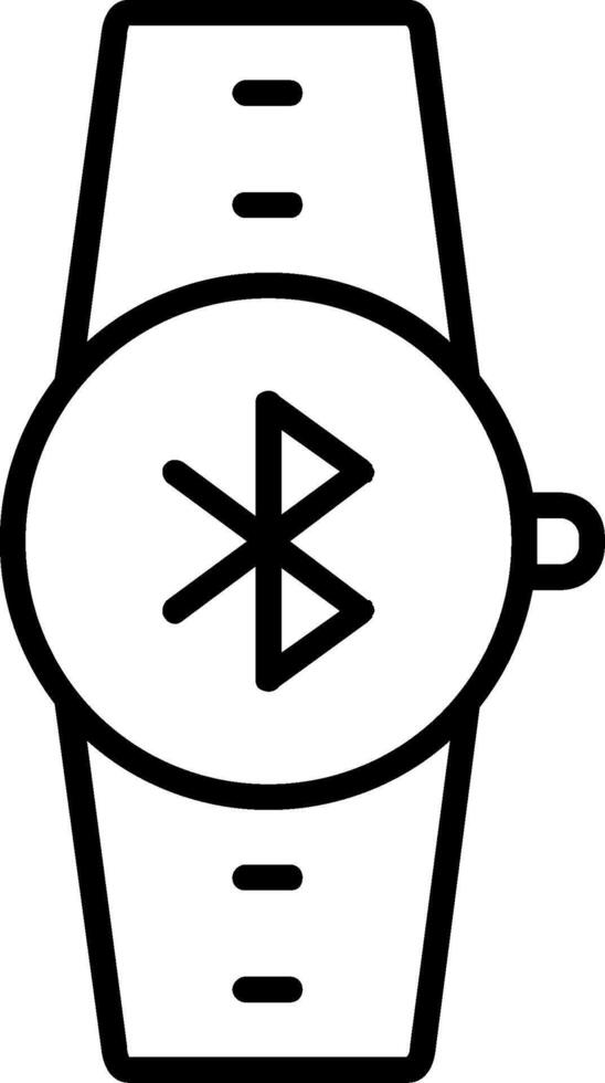 Bluetooth Line Icon vector