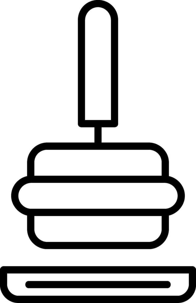 Tamper Line Icon vector