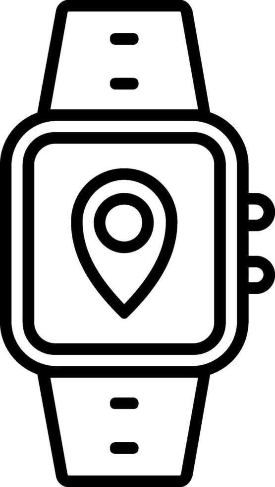 Location Line Icon vector