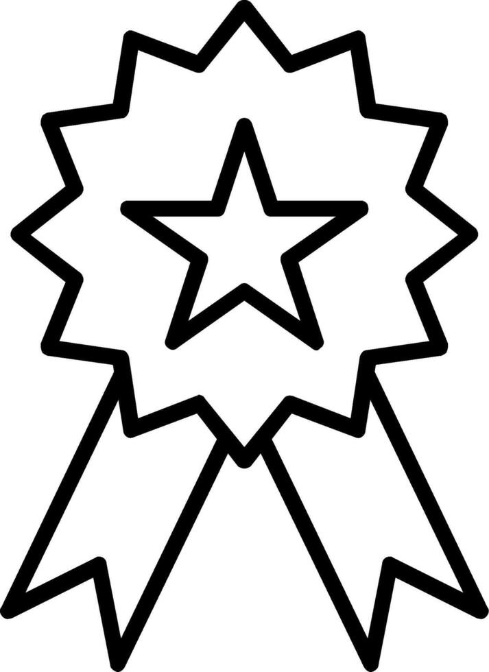 Ribbon Line Icon vector