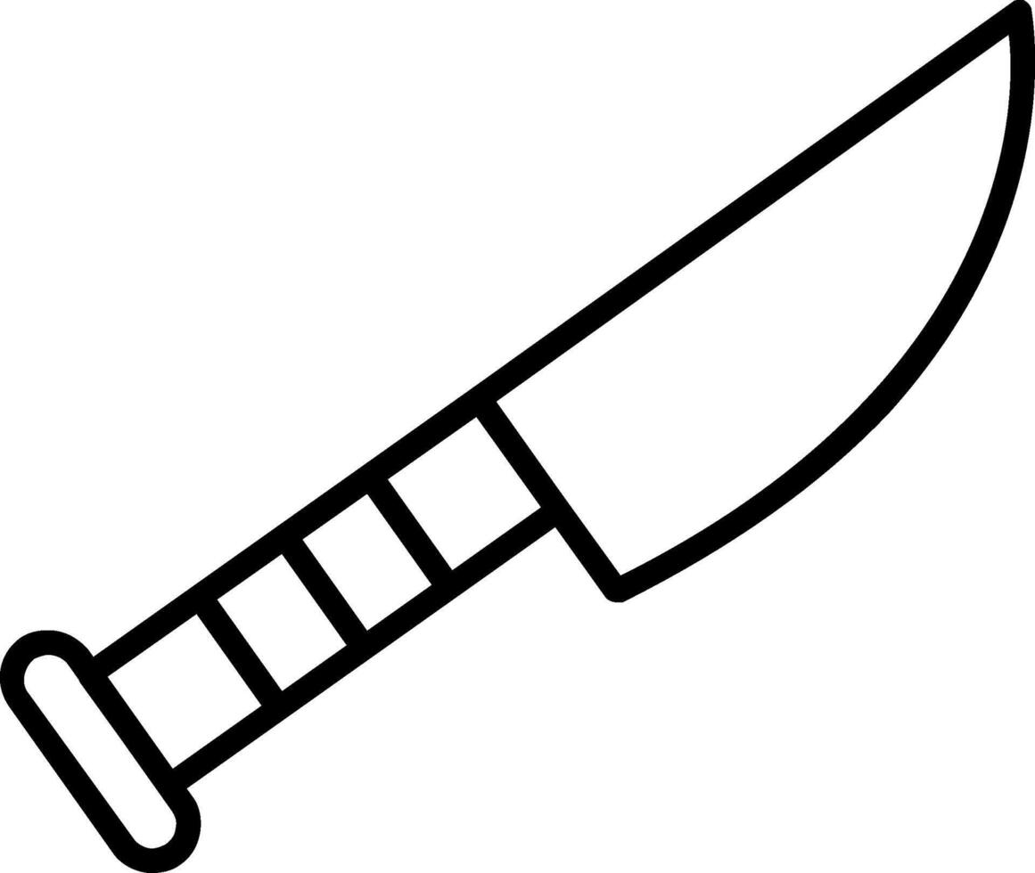Knife Line Icon vector