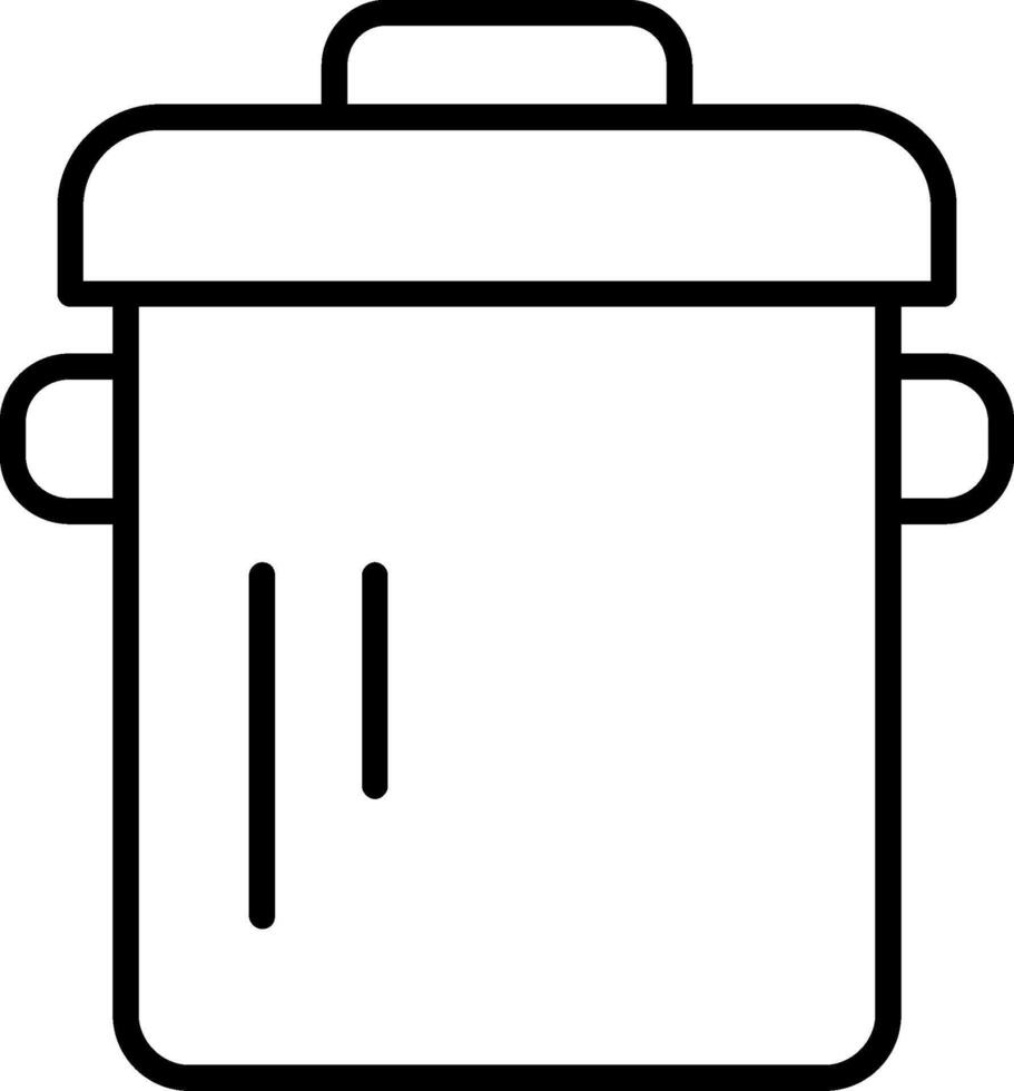 Pot Line Icon vector