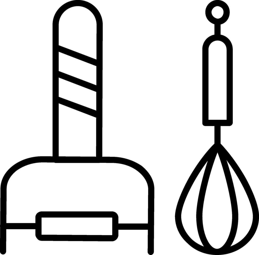 Kitchen Utensils Line Icon vector